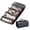 Black, variant on Travel Toiletry Bag with 4 Detachable Clear Compartments - Hanging Makeup Organizer - Roll Up Foldable Cosmetic Case for Travel, Gym, Camping, and Home Storage - Leather Large Capacity Dopp Kit