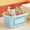Blue, variant on Gallickan Handheld Shower Basket, Hollowed Out Large Open Storage for Bathroom Toiletries, Drainage Organizer, Cream+Yellow