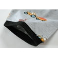 thumbnail image 4 of Little Hand Boys Sleepwear Boys Pajamas Set Summer Gray Truck Toddler Sleepwear 6T, 4 of 7