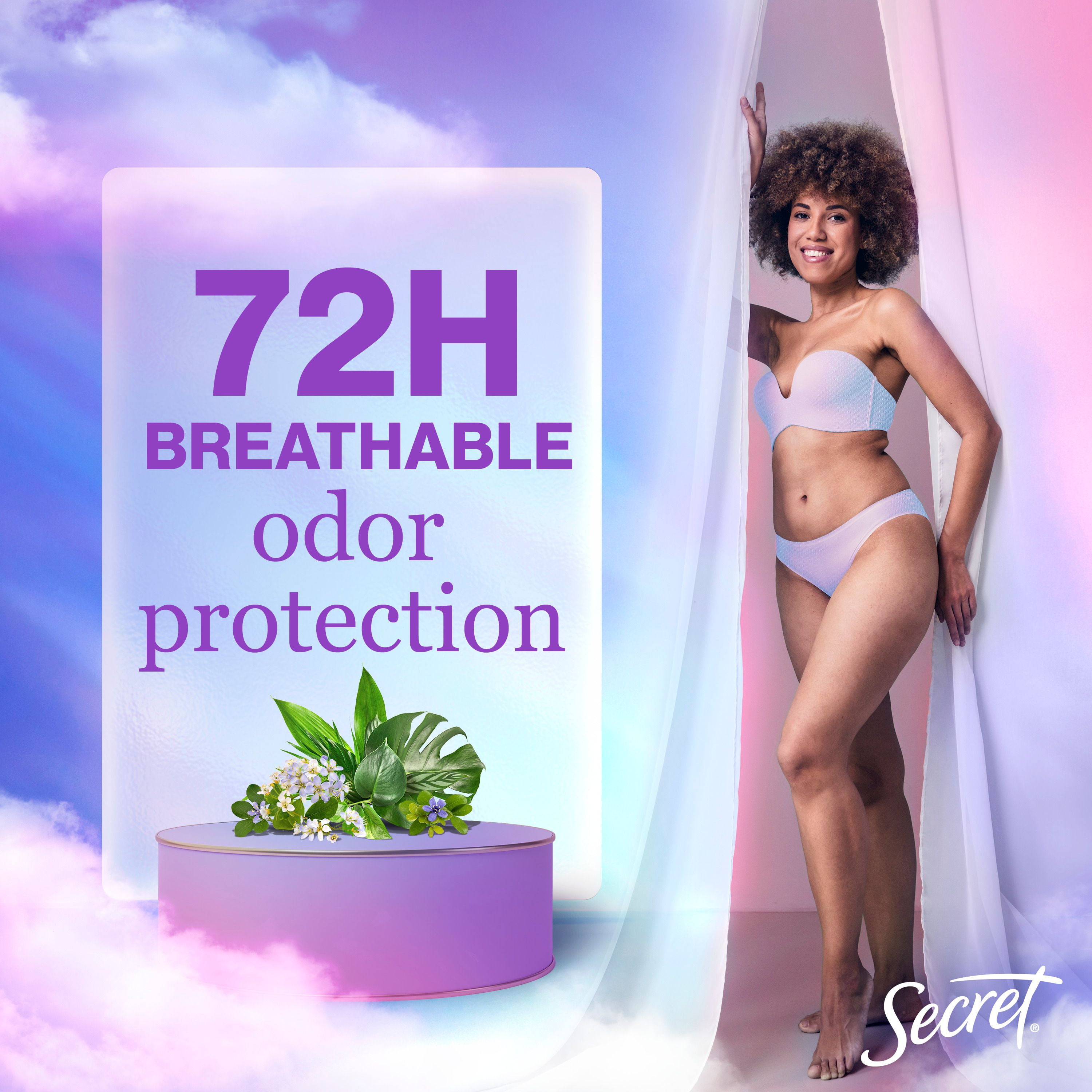 Secret Fresh Clear Gel Antiperspirant and Deodorant for Women, Ocean Breeze Scent, 73G