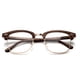 thumbnail image 2 of 2025 Newbee Fashion - Gafas de media montura clásicas, de estilo retro, ovaladas y de estilo vintage para celebridades, con lentes transparentes de alta moda, 2 of 5