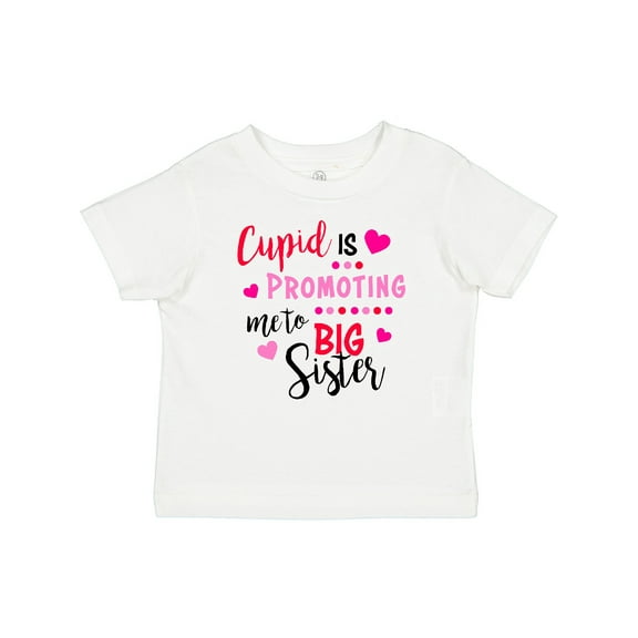 Inktastic Cupid is Promoting Me to Big Sister Girls Baby T-Shirt
