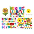thumbnail image 2 of 88 Pcs Colorful Cartoon Decals Inspirational Wall Stickers Children's room Kindergarten Classroom Kids Playroom Decoration, 2 of 7