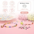 thumbnail image 2 of Uxcell 2000-Pack Cuentas de Semilla de Vidrio, 2x1.4mm/0.08x0.06 Pulgadas Mini Cuentas de Bugle de Vidrio para DIY Aretes/ Collares/ Pulseras/ Fabricación de Joyería [Blanco Transparente], 2 of 6