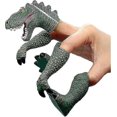 thumbnail image 2 of Dinosaur Finger Hand Puppet Dino T-rex Puppets Animal Raptor Finger Toys For Kids (green), 2 of 5