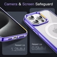 thumbnail image 5 of JETech Magnetic Case for iPhone 15 Pro Max 6.7-Inch Compatible with MagSafe Wireless Charging, Shockproof Phone Bumper Cover, Anti-Scratch Clear Back (Light Purple), 5 of 7
