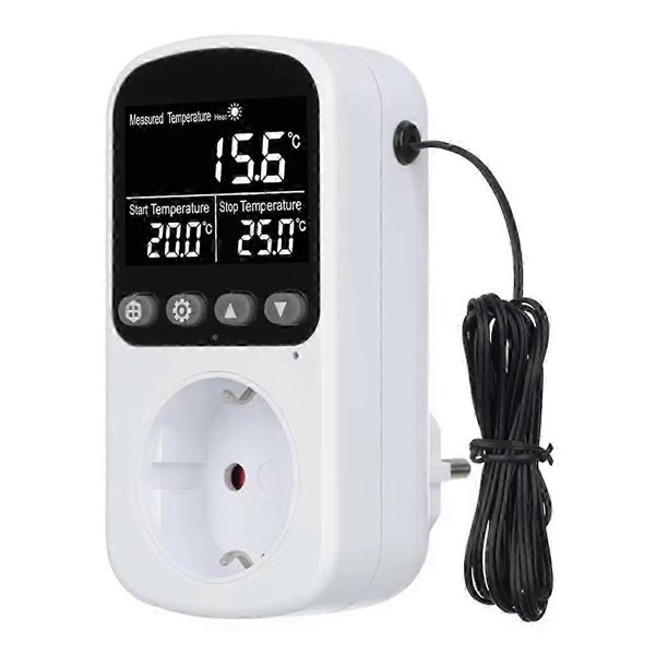 Digital Temperature Controller Socket Outlet Thermostat with Timer ...