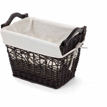 Better Homes and Gardens Large Willow Tapered Basket, Dark
