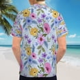 thumbnail image 6 of High Quality Hawaiian Shirts for Men Short Sleeve Aloha Beach Shirt Floral Summer Casual Button Down Shirts Blouses 3YO5GZ, 6 of 7