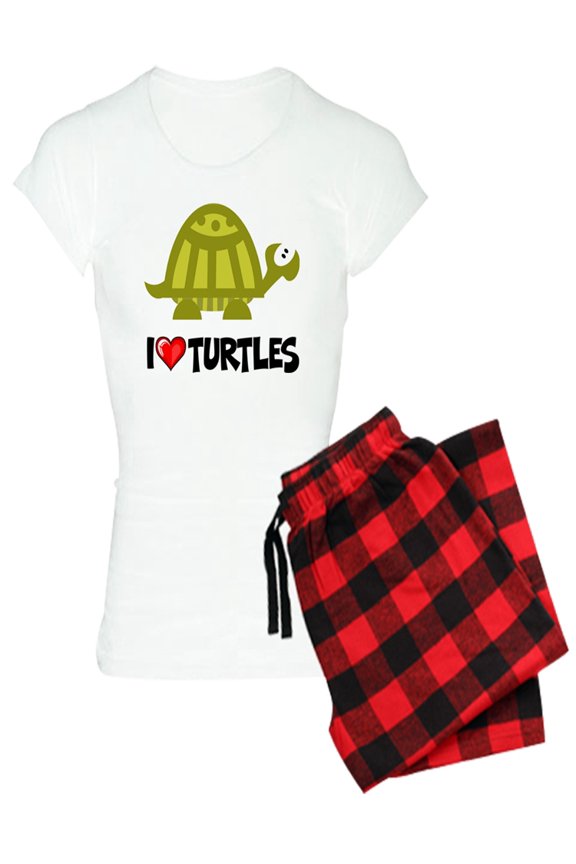 - I Love Turtles - Women's Light Pajamas