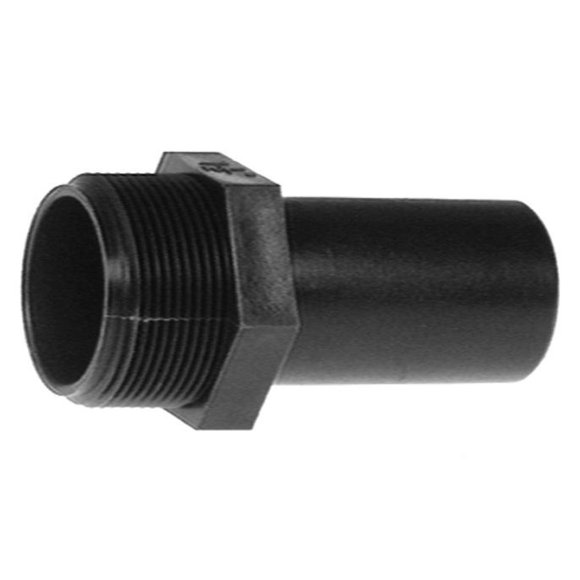 Sierra Marine Raccord d'Eau Douce N800-1140 Série Marine; Adaptateur; Filetage Mâle de Tuyau 1-1/4 Pouce; Droit; Noir; Nylon; Simple