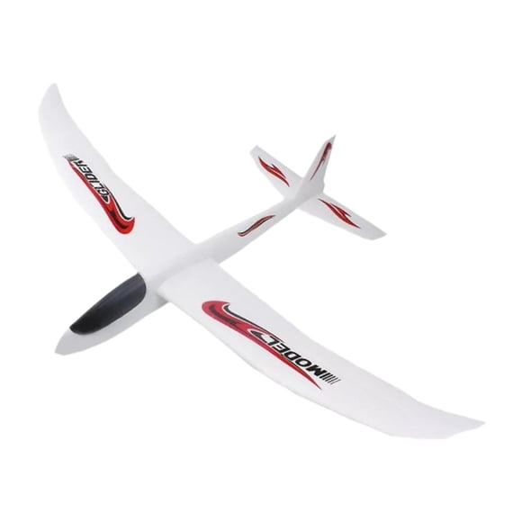 Xuanheng Throwing Foam Plane Sturdy Flying Toy for Children Boys Girls Birthday Gifts White
