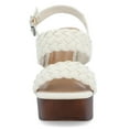 thumbnail image 6 of Journee Womens Ayvee Buckle Platform Wedge Sandals, 6 of 9
