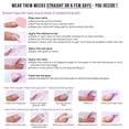 thumbnail image 5 of French Tip Press On Nails - BTArtbox 30 PCS Almond Fake Nails, Fit Perfectly & Natural Reusable Silver Outline Soft Gel Nails with Nail Glue and Jelly Glue in 16 Sizes, Rock Me, 5 of 9