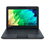 Restored Lenovo Chromebook 100e 11.6 Celeron N3350 1.1GHz 4GB RAM 64GB SSD - Black