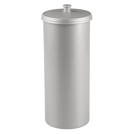InterDesign Kent Bathware, Free Standing Toilet Paper Roll Holder for Bathroom Storage - Silver