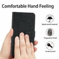 thumbnail image 3 of for Samsung Galaxy A32 4G Phone Case Wallet,Crossbody Strap Women Flip Folio Cover with Card Holders Butterfly Embossed Premium PU Leather Kickstand Wrist Strap Magnetic Closure Case,Black, 3 of 12