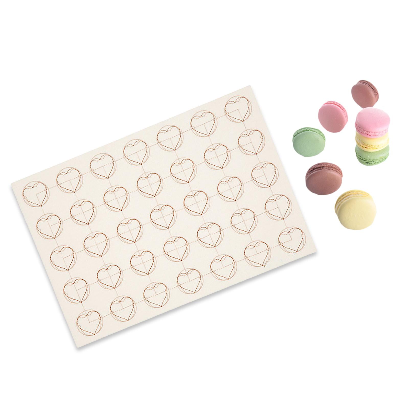 Dualoai 2 Pcs Macaron Silicone Baking Mat Oven Cookie Pizza Liner 28x39cm Sheet Mats