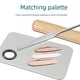 thumbnail image 3 of Paleta de base de maquillaje de acero inoxidable, paleta de maquillaje para uñas, raspador de base de dos cabezales, juego de 2, 3 of 5