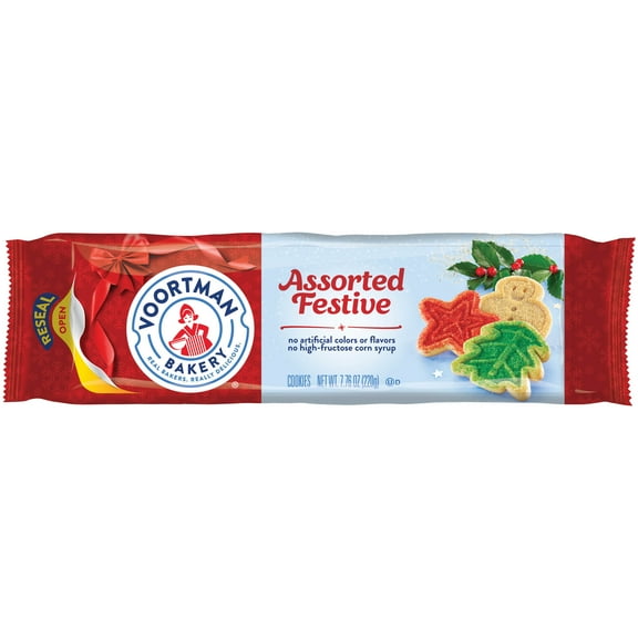 VOORTMAN Bakery Assorted Festive Cookies 7.76 oz