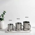 thumbnail image 5 of Tazas irrompibles para niños, tazas de café de doble pared para acampar, taza de acero inoxidable de 220ml con asa, juego de 2, 5 of 5