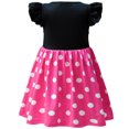 thumbnail image 3 of Toddler Little Girls Polka Dots Fancy Dress Halloween Costume Birthday Party Outfit with Mouse Ears Hair Hoop, 3 of 6