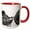 Red/White, variant on 3drose, Road Through Fairy Glen, Isle of Skye, 11oz Two-tone Red Mug