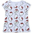 thumbnail image 3 of Hello Kitty Girls 3 Pack Short Sleeve T-Shirt - Grey/Black/Red, 3 of 4