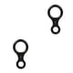 thumbnail image 4 of Descensor de escalada Yuarrent Cuesta abajo Rappel Rescate Ocho anillos Cuerda Rigging Protector Negro 2piezas, 4 of 5