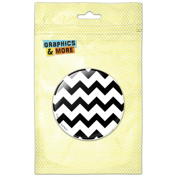 Chevrons Black Pinback Button Pin Badge