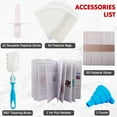 thumbnail image 5 of Homemade Popsicle Molds Shapes, 10PCS Silicone Ice Pop Maker Non-BPA, with 50 Sticks, 50 Bags, 10 Reusable Sticks, Funnel, Brush and Ice Pop Recipes, 5 of 8
