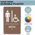 thumbnail image 2 of ADA CENTRAL SIGNS - 6"X9" Womens Accessible Restroom Sign - ADA Compliant Tactile Graphics Grade 2 Braille Text Wall Signs - Bathroom Door Placard Double Sided Tape Wheelchair Handicap Rest Room Sign, 2 of 7