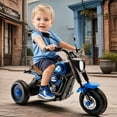 thumbnail image 6 of Bruce&Shark Toddler Motorcycle, 6V Battery Powered Electric Motorcycle with Headlights & Music, Kids Motorcycle Ride on Toy for Toddlers Boys 18+ Months, 6 of 10