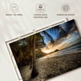 thumbnail image 6 of Elephant Stock Scenic Caribbean Coast Wall Art - Horizontal Canvas Wall Art - Living Room Wall Decor - Beach Canvas - Gray And Yellow Decor - 12" x 8", 6 of 8