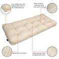 thumbnail image 3 of Patio Bench Cushion, Soft Beige, Stripe, 54”W, 3 of 8