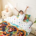 thumbnail image 3 of Homewish Dachshund Dog Twin Duvet Cover,Ocean Beach Twin Bedding,Starfish Palm Tree Decor,Polkadot Reversible,2-Piece,1 Duvet Cover and 1 Pillowcase, 3 of 6
