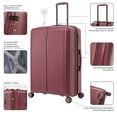 thumbnail image 4 of DUKAP AIRLEY 28" Lightweight Hardside Checked Luggage with Spinner Wheels, Handle and Trolley, Wine, 4 of 13