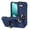 Blue, variant on Designed for iPhone 17 Case Hidden with Card Holder & 360 Ring Stand/Kickstand, Hard PC + Soft TPU [Drop Protection] Heavy Duty Rugged Protective Cover For iPhone 17, Violet