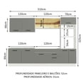 thumbnail image 4 of Cocina Integral Completa Modular Madesa Agata 310cm BG 01, 4 of 5