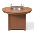 thumbnail image 5 of WestinTrends Helios 47" Modern Outdoor Patio Propane Gas Round Fire Pit Table (Rocks Not Included), Teak, 5 of 14