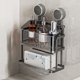 thumbnail image 1 of Caja de almacenamiento de soporte de toallas de papel higiénico con ventosa montada en la pared | Sin instalación de taladro | Estante de plástico impermeable a prueba de óxido | Fuerte capacidad de, 1 of 6