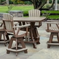 thumbnail image 5 of OS Home and Office Model Counter Height Square Table in Weatherwood with Tudor Brown Base - N/A, 5 of 5