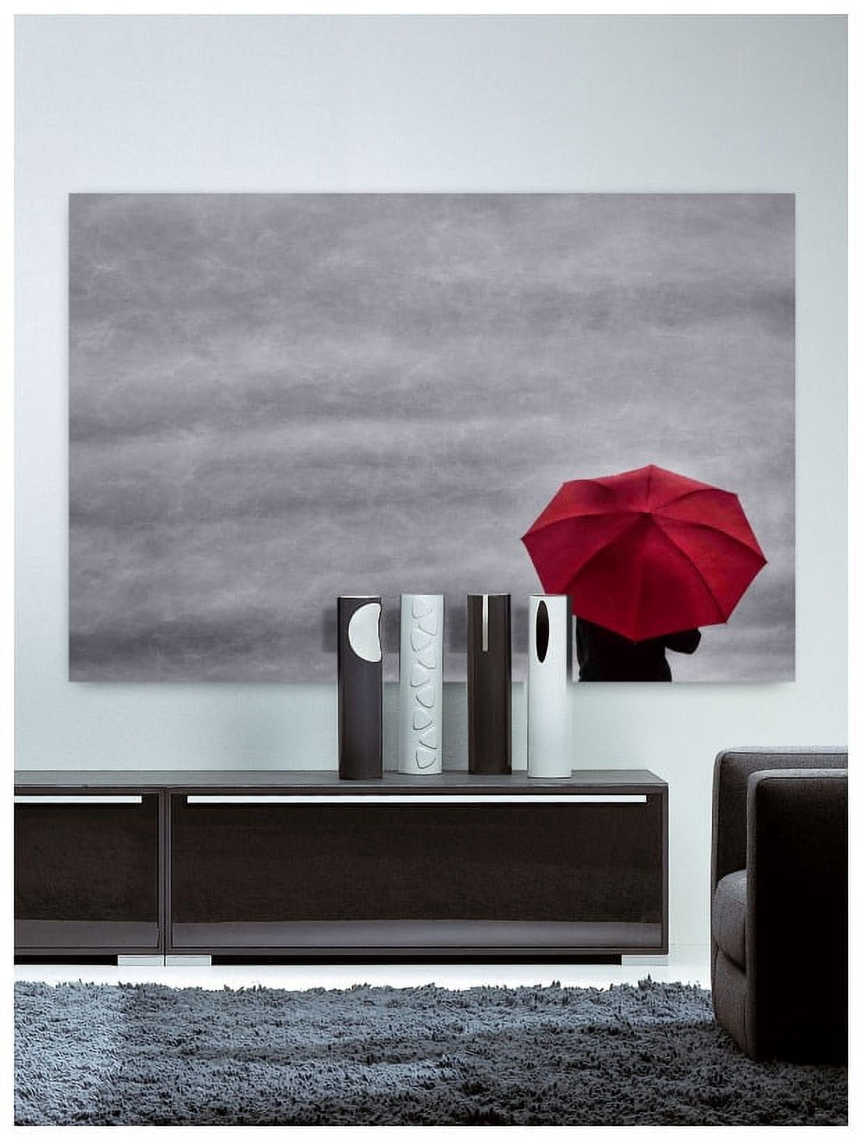 Marmont Hill "Little Red Umbrella 2" Painting Print on Canvas
