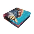 thumbnail image 3 of Throw Blanket for Couch Sofa and Bed, Colorful Ocean Sea Turtle Soft Plush Throw Blanket, Fuzzy Cuteness Comfy Warm Washable Flannel Blanket Throws for All Season, 3 of 8