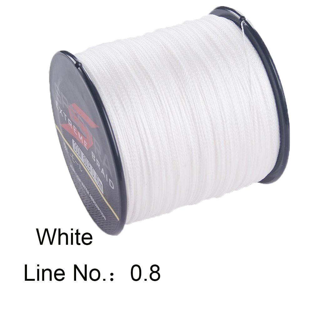 6-80LB Japan Rope Cord Angling Strong 4 Strands Multifilament Thread Tackle  Wire Sea Fishing Line WHITE LINE NO. - 0.8