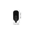 thumbnail image 2 of FONDOTIN 50Pcs Wire Shelf Hooks Black Plastic for Home Storage and Organizing, 2 of 8