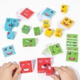 thumbnail image 3 of Bloques de construcción del cubo de Rubik que cambian de cara Tú lloras y yo río Juegos de mesa para padres e hijos CubeFace Juguetes para niños, 3 of 5