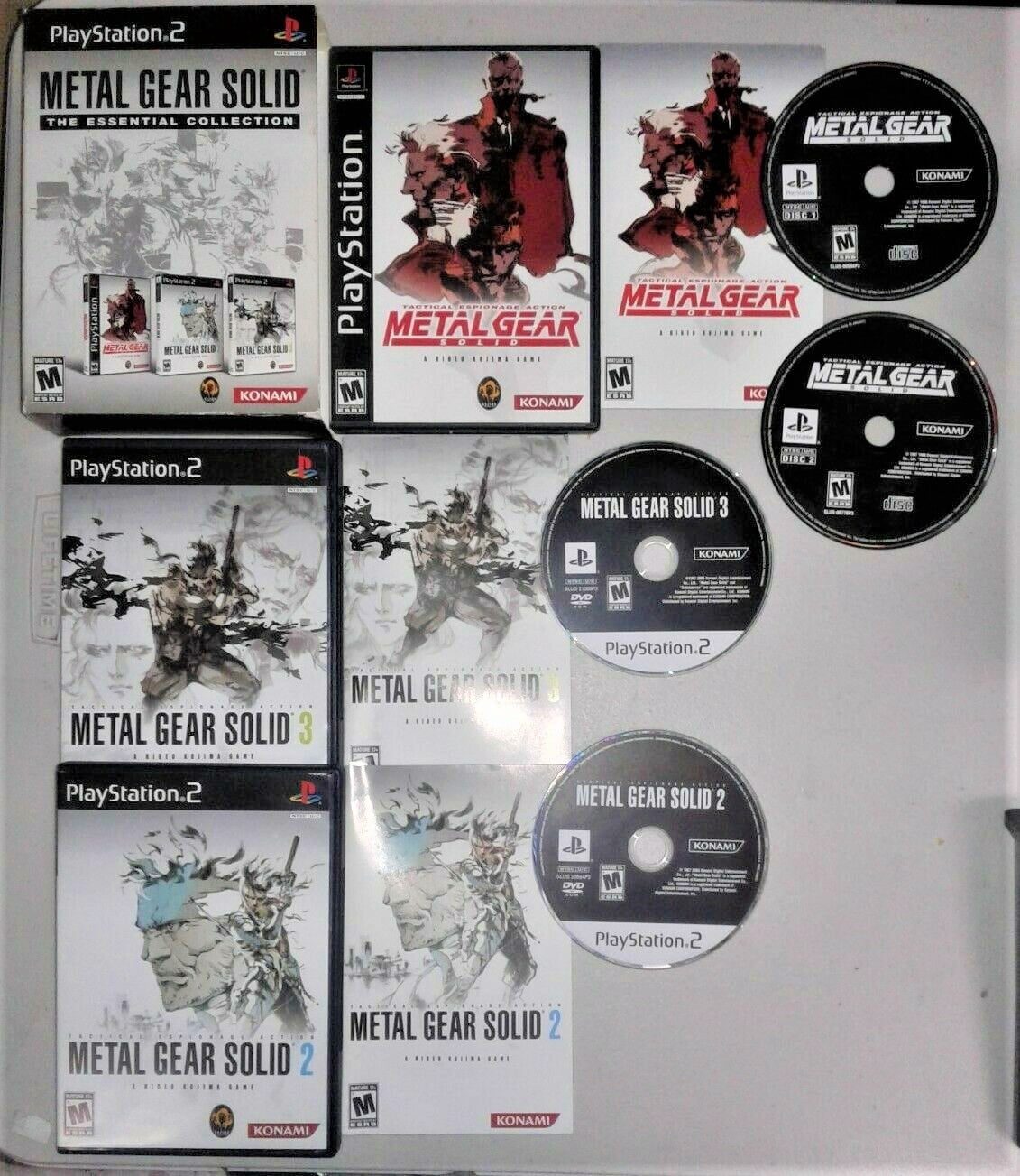 Mgs Collection Pc MGS Trilogy Metal Gear Solid Essential Collection - PS2 Trilogy With ...