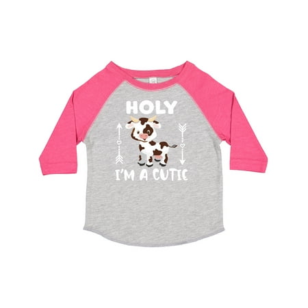 

Inktastic I m a Cutie White and Brown Holstein Cow with Arrows Gift Toddler Boy or Toddler Girl T-Shirt