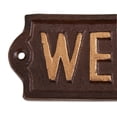 thumbnail image 4 of Accent Plus 4506279 Welcome Cast Iron Sign, Brown, 4 of 5